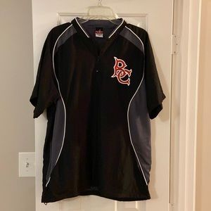 Short sleeve baseball pullover
